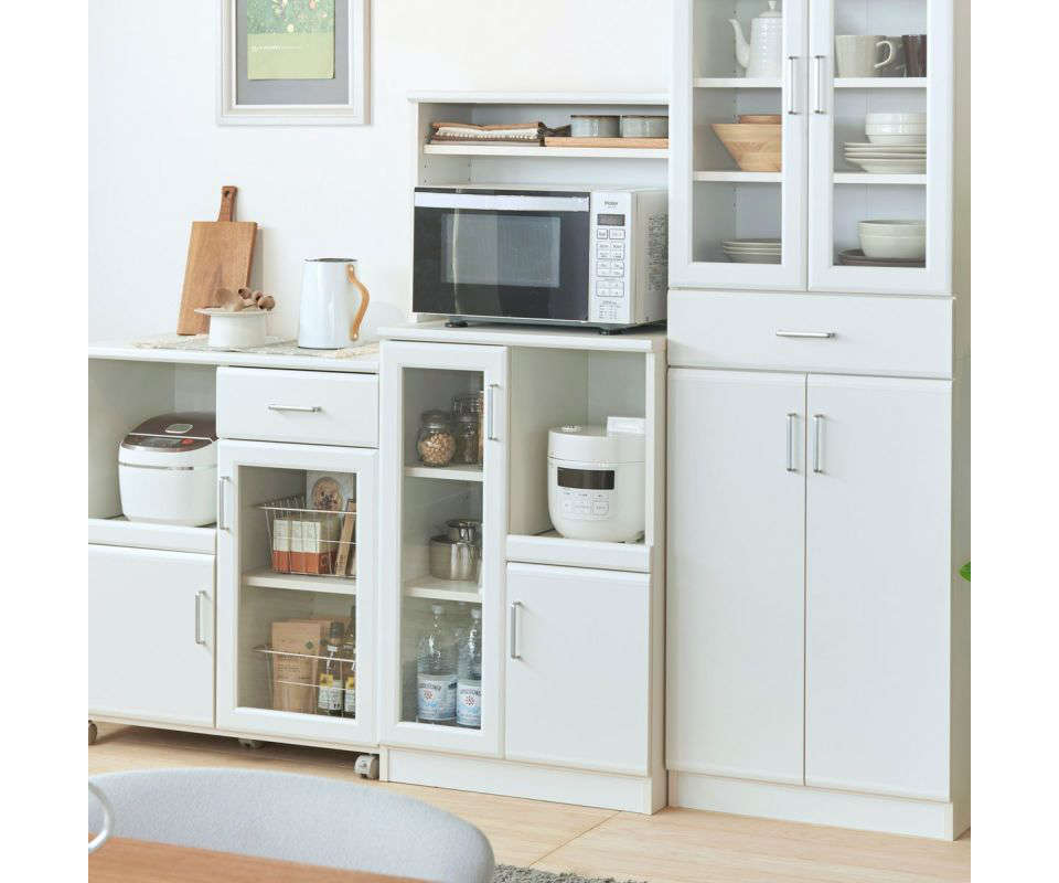 ニトリ引き出し式キッチン収納 4段 楽天市場】引出し・木製ふた付きワゴン(ホワイト KF) ニトリ